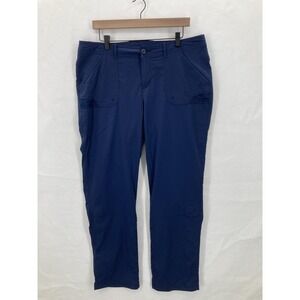 Columbia PFG Pants Womens 16 Blue Aruba Roll Up Convertible Hiking Outdoors Blue